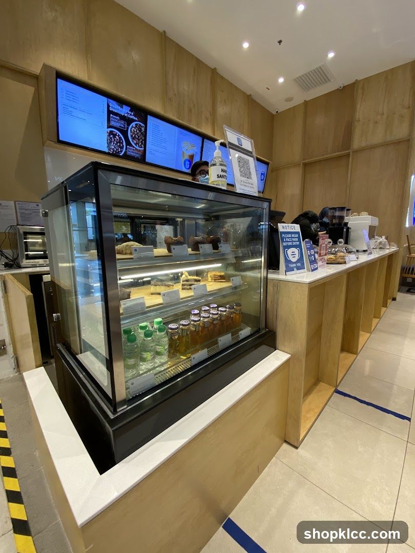 Cafe Interior with Display Case