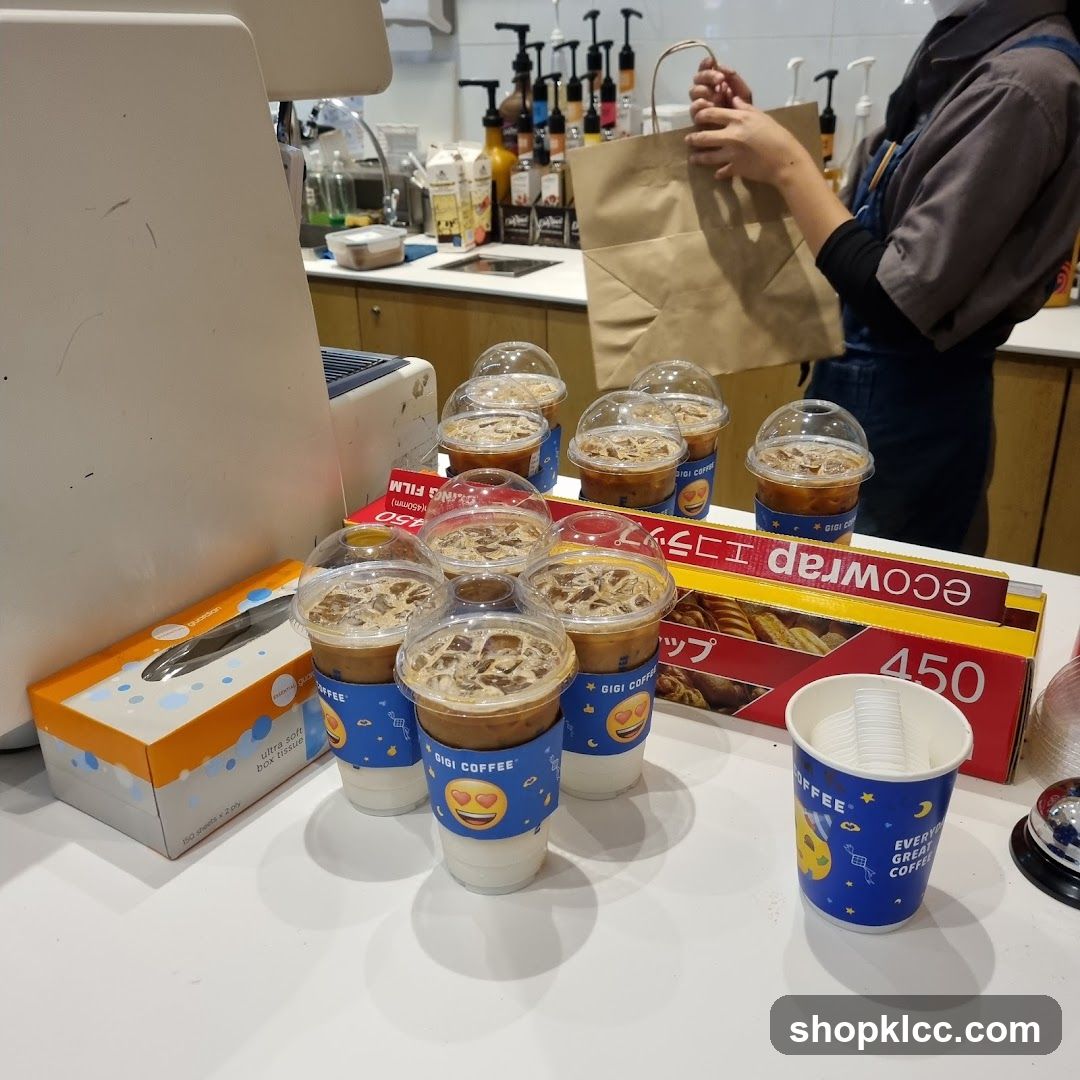 Coffee drinks and supplies