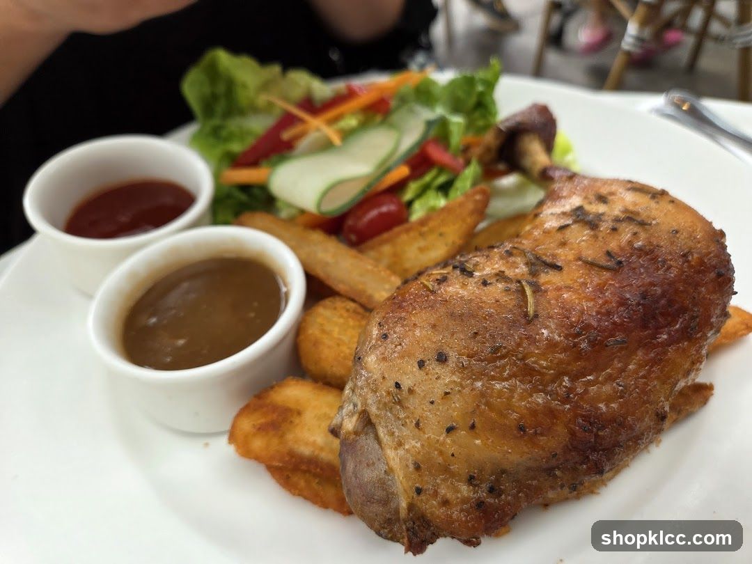 Roasted Chicken Leg with Sides