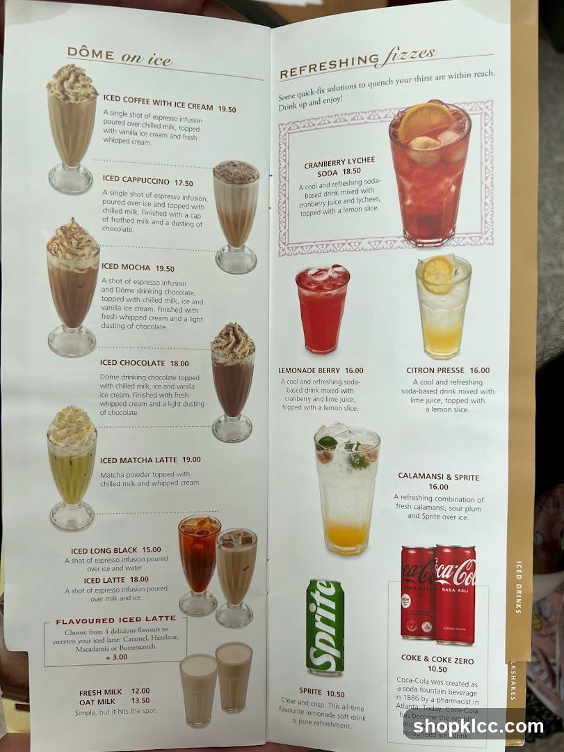 DÔME on ice & Refreshing fizzes