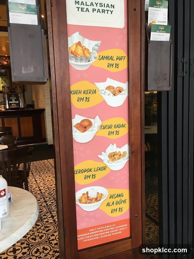 Malaysian Tea Party Menu