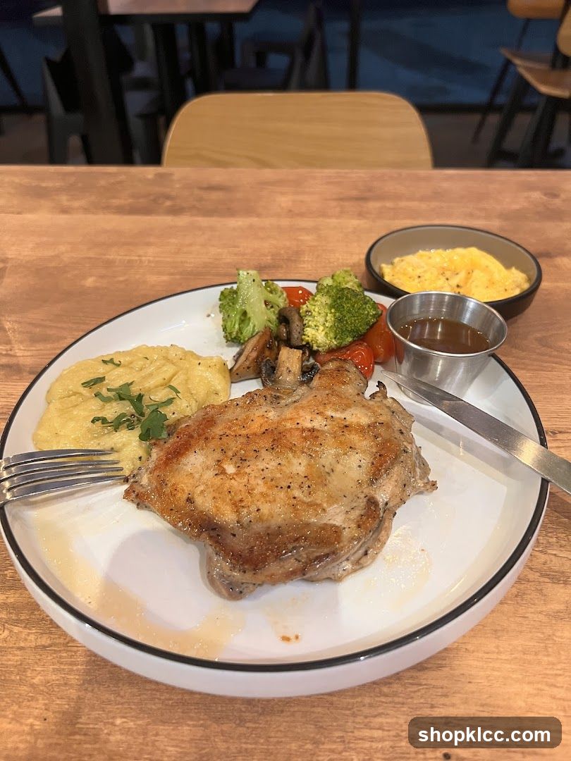 Chicken dish with sides