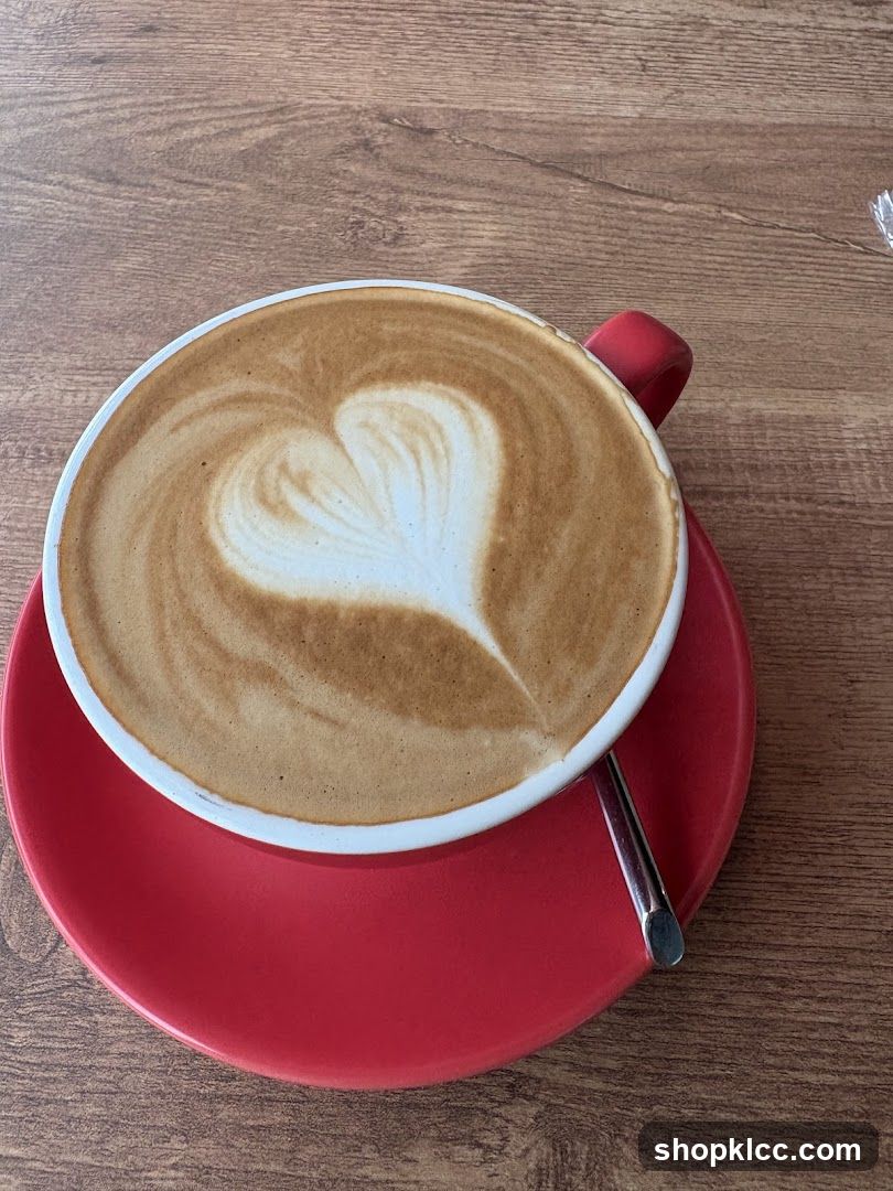 Latte with Heart Art