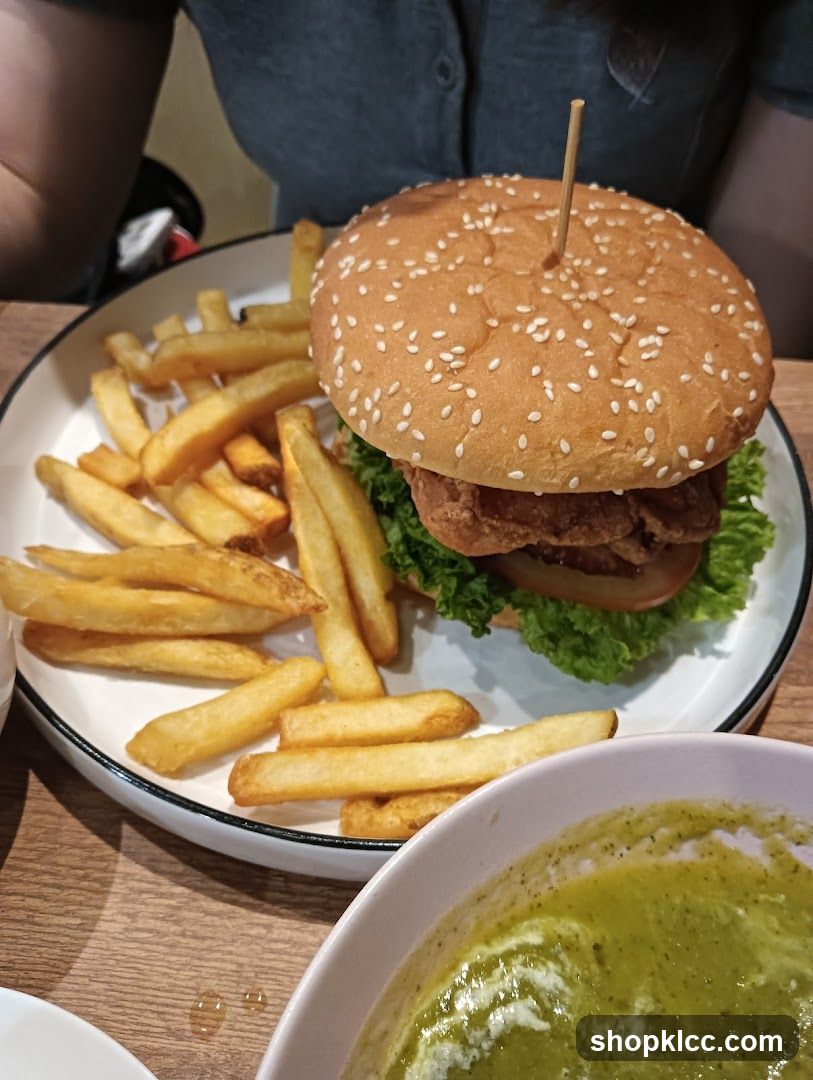 Burger and Fries