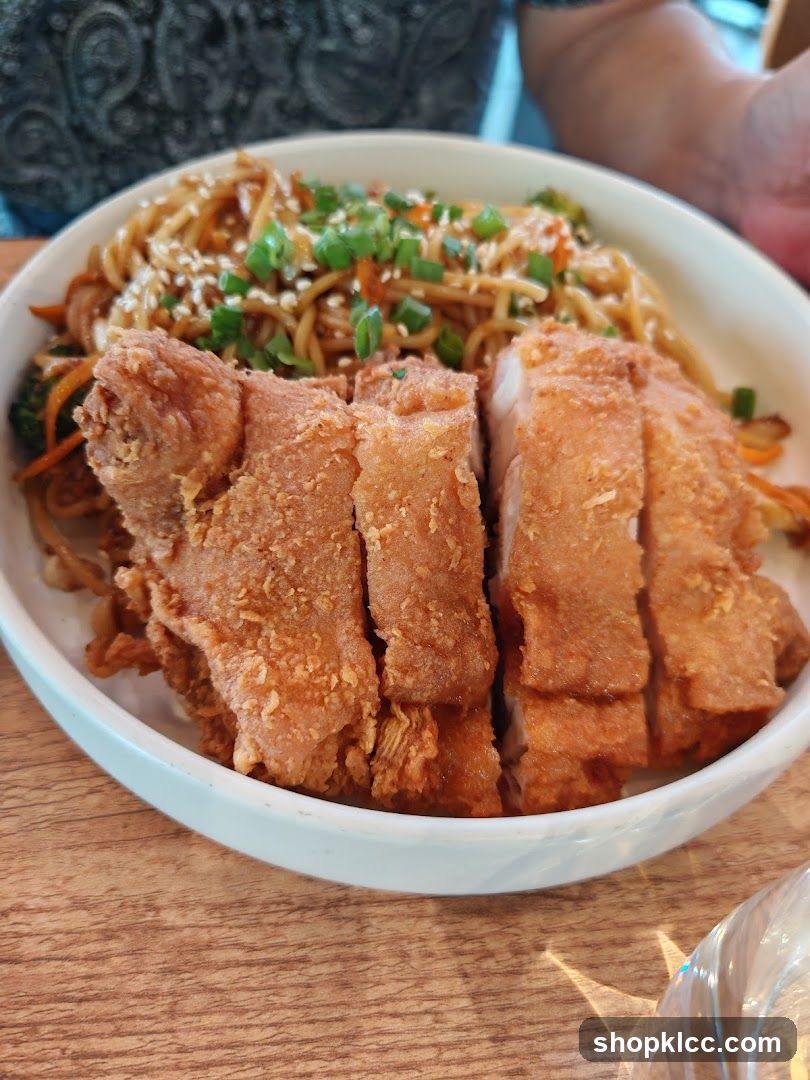 Fried Chicken and Noodles