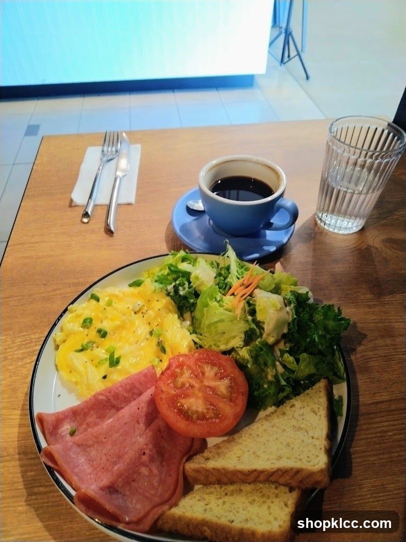 Breakfast Plate with Coffee