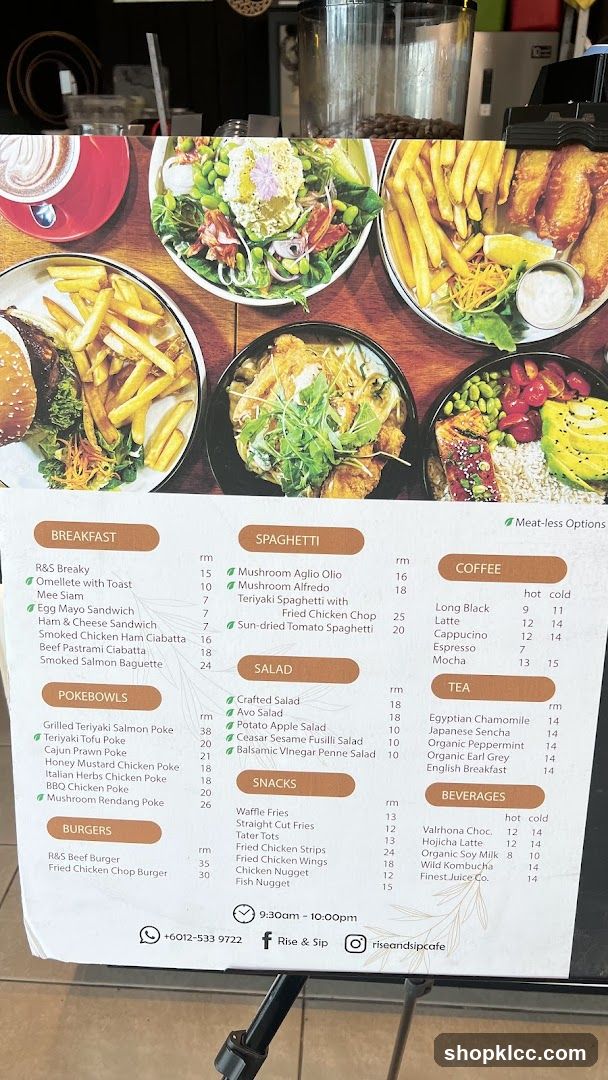 Rise & Sip Menu