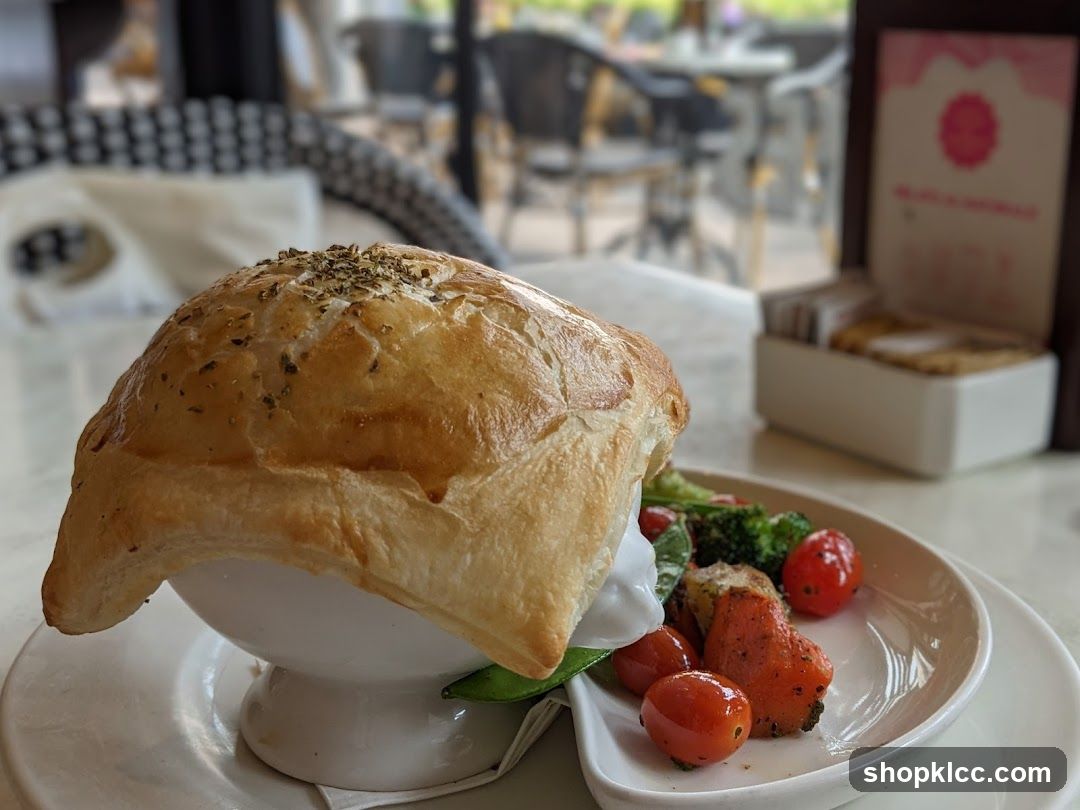 Soup with Puff Pastry and Vegetables