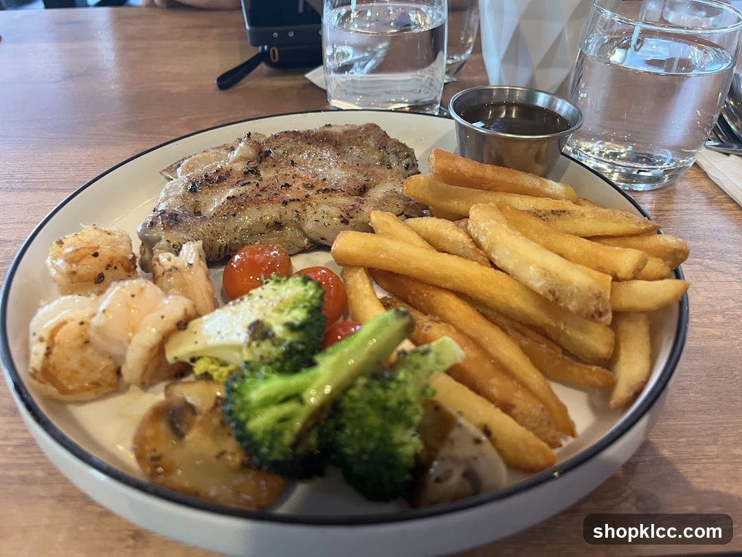 Grilled Chicken and Seafood Platter