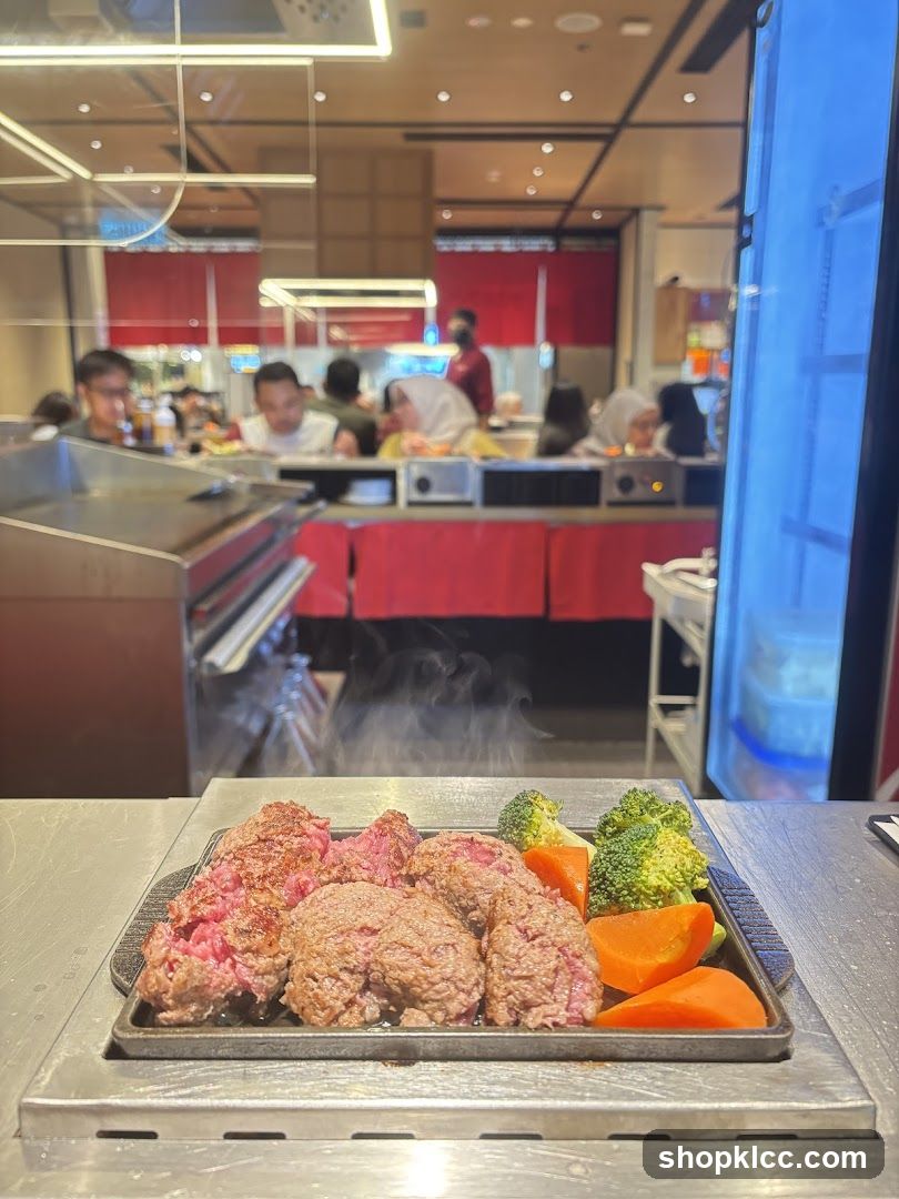 Steak and Vegetables on a Griddle