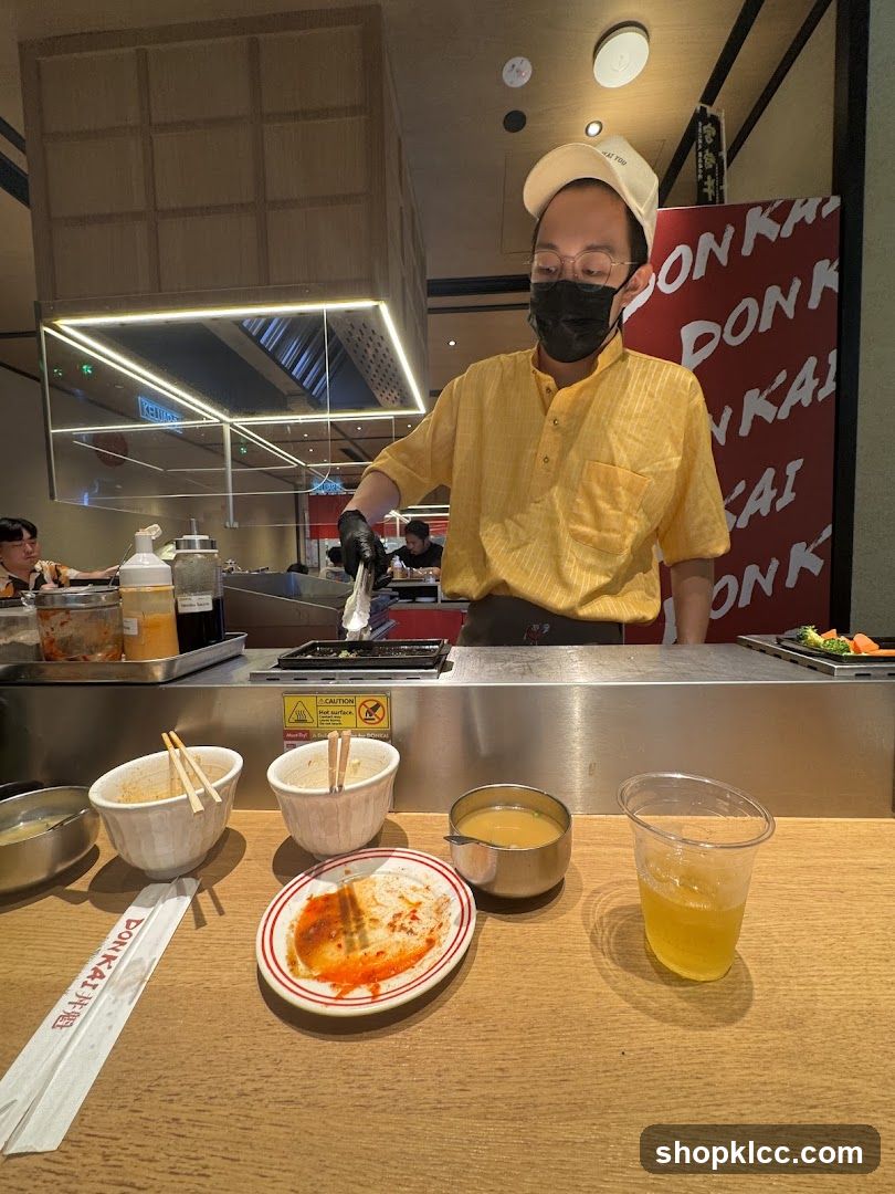 Chef cooking at a restaurant