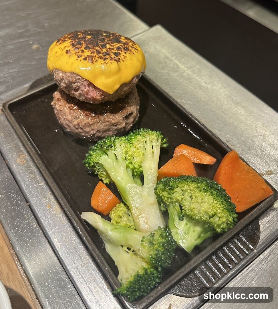 Double Cheeseburger with Vegetables