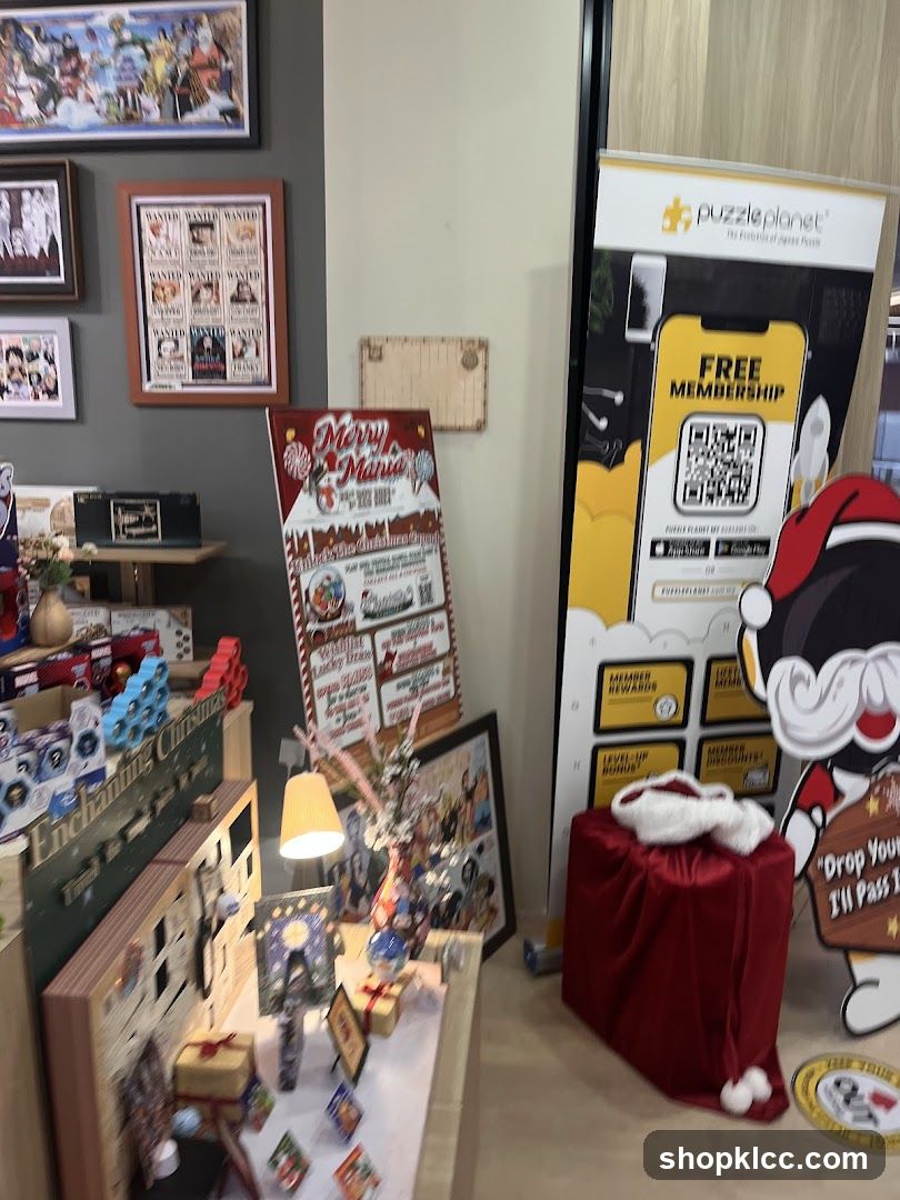Christmas Display with Puzzle Planet Promotion
