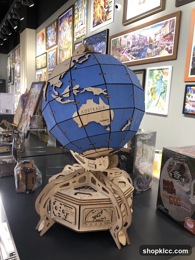 Wooden Globe Model