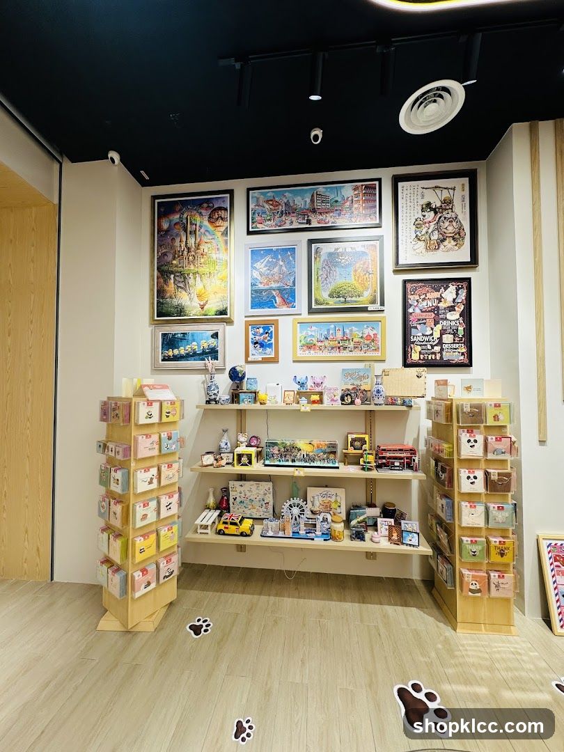 Store Interior with Puzzles and Gifts