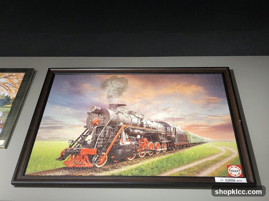 Puzzle of a steam train