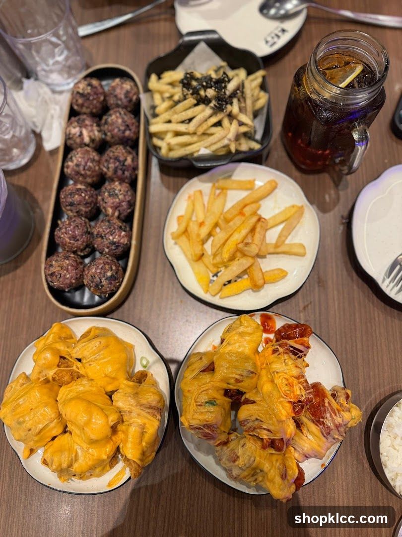 Table with various dishes