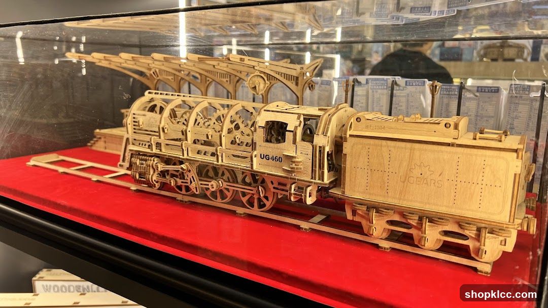 Wooden Model Train Display