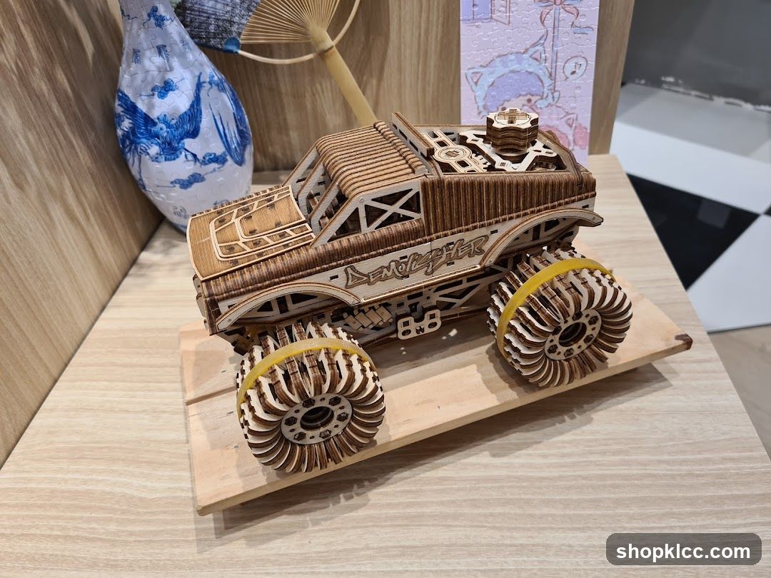 Wooden Monster Truck Model