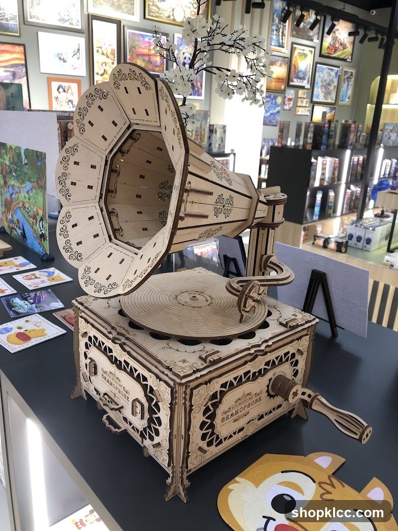 Wooden Gramophone Model