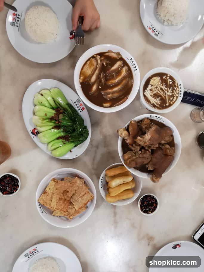 Table with various dishes