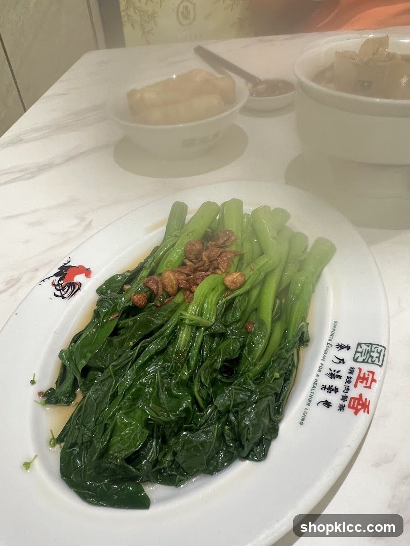 Steamed Greens with Garlic