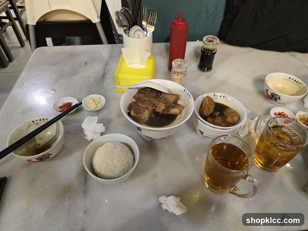 Table with Food and Drinks