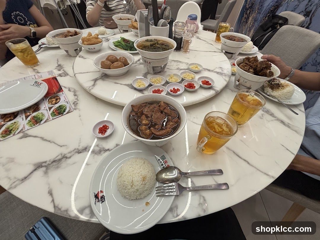 Diners Enjoying a Meal
