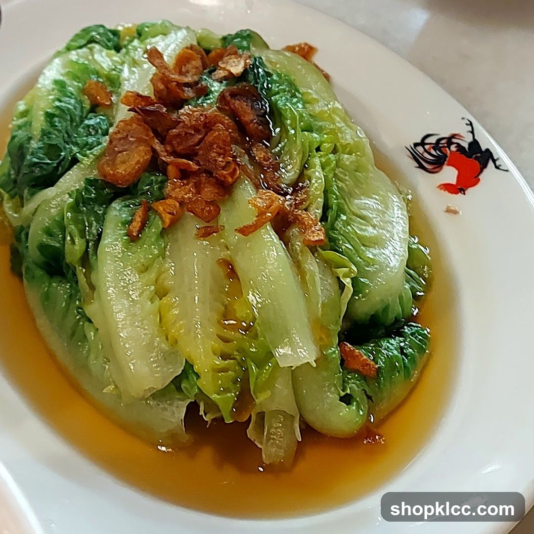 Stir-fried Lettuce with Fried Shallots
