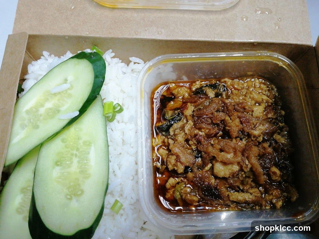 Takeaway Meal with Rice and Meat