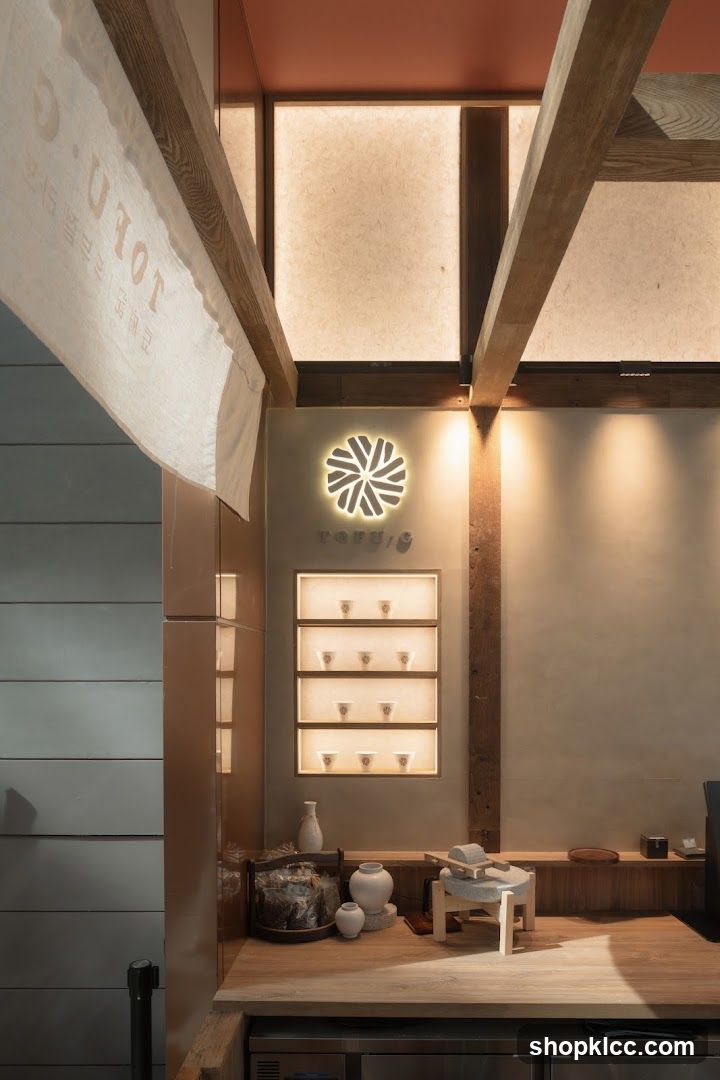 Interior of a tea shop