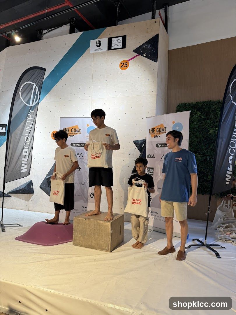 Climbing competition winners