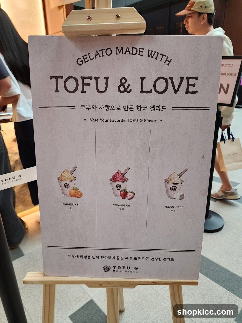Tofu & Love Gelato Flavors