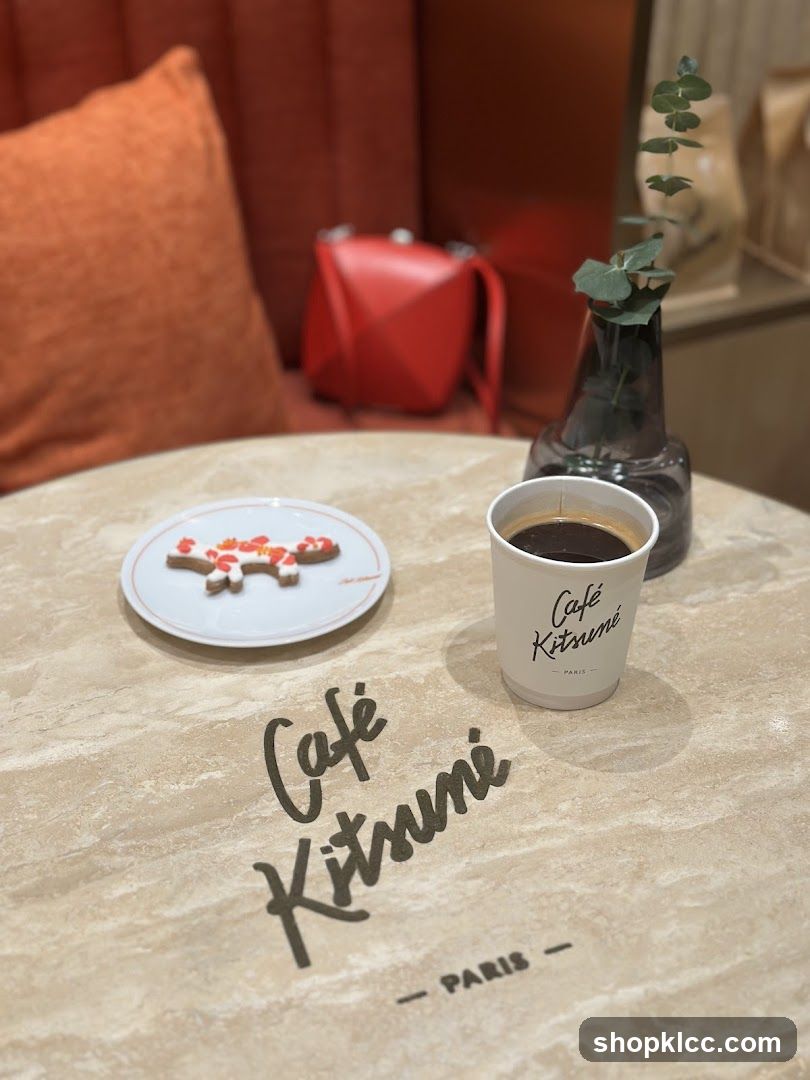 Cafe Kitsuné Coffee and Cookie