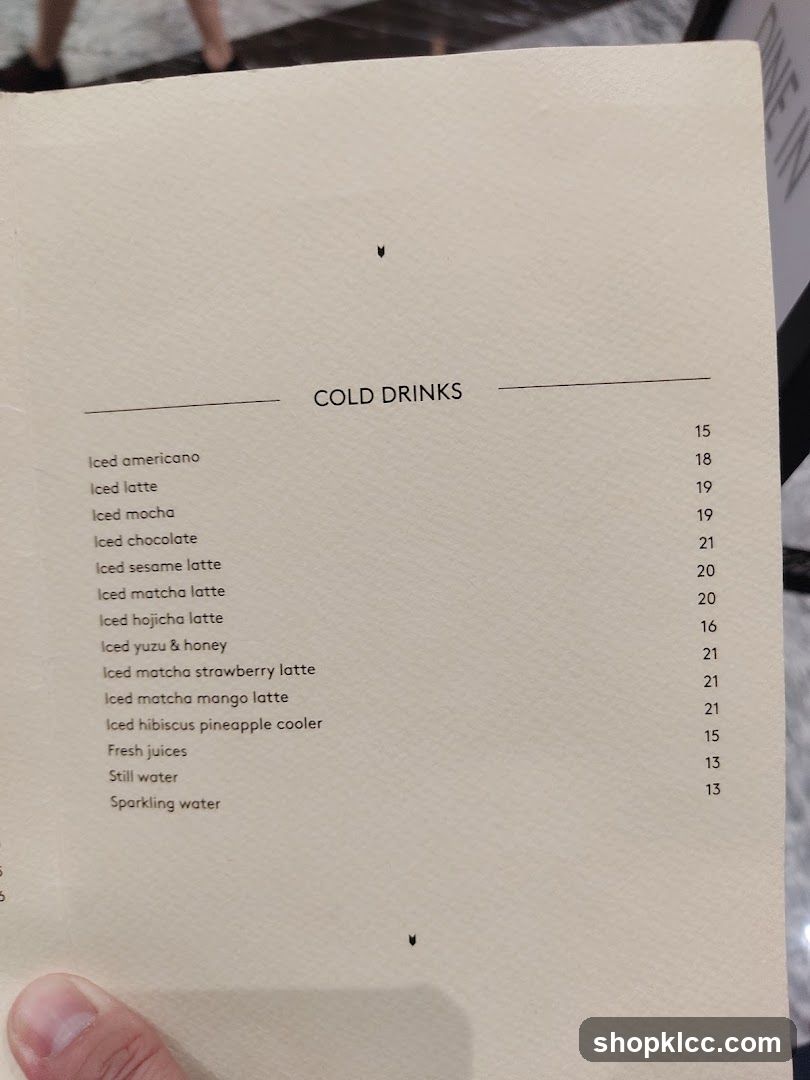 Cold Drinks