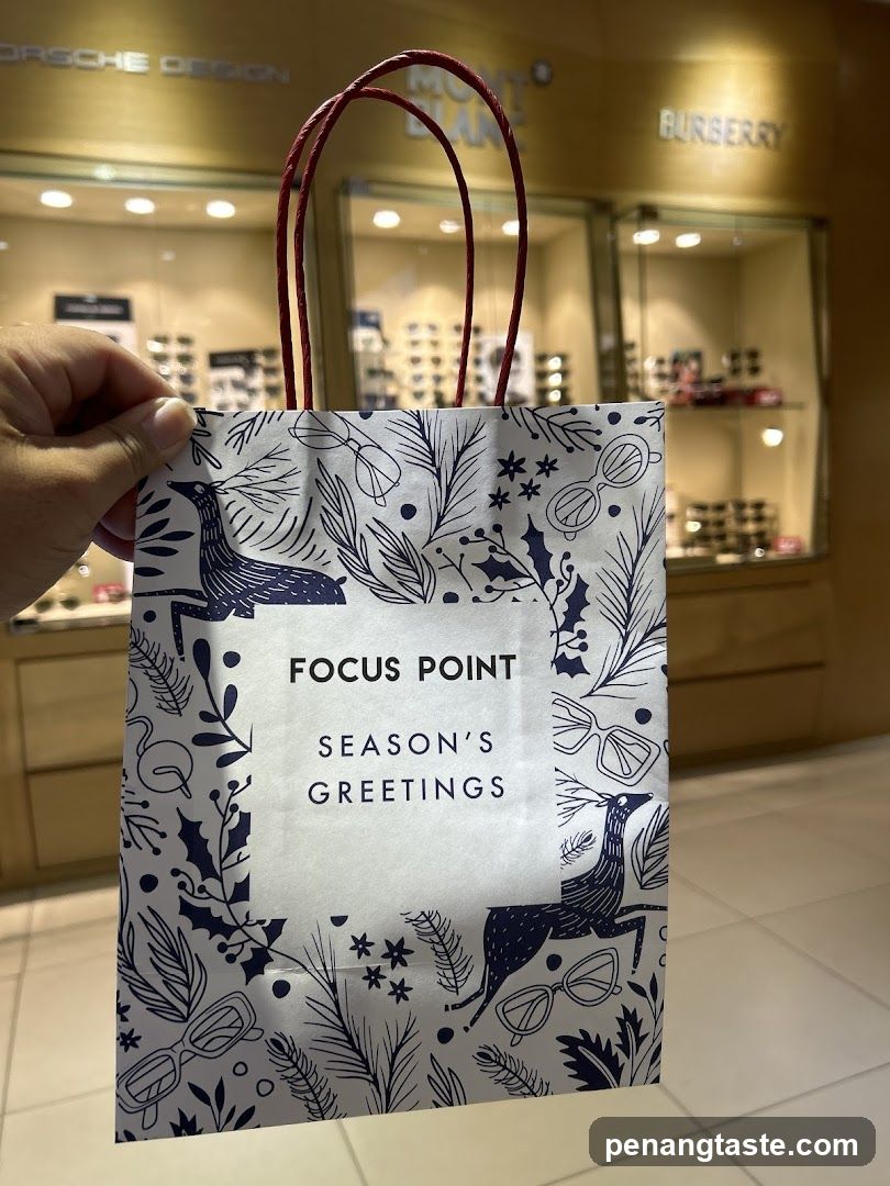 Gift Bag with Holiday Design
