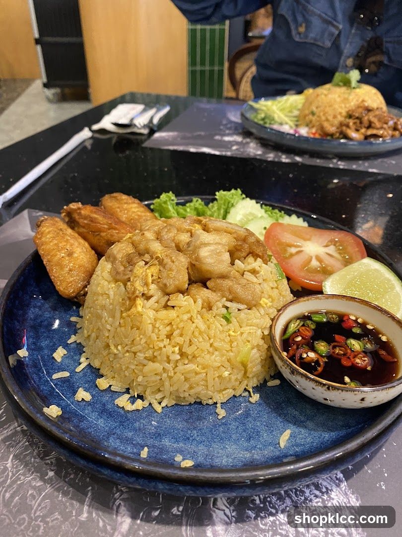 Fried Rice with Chicken and Wings