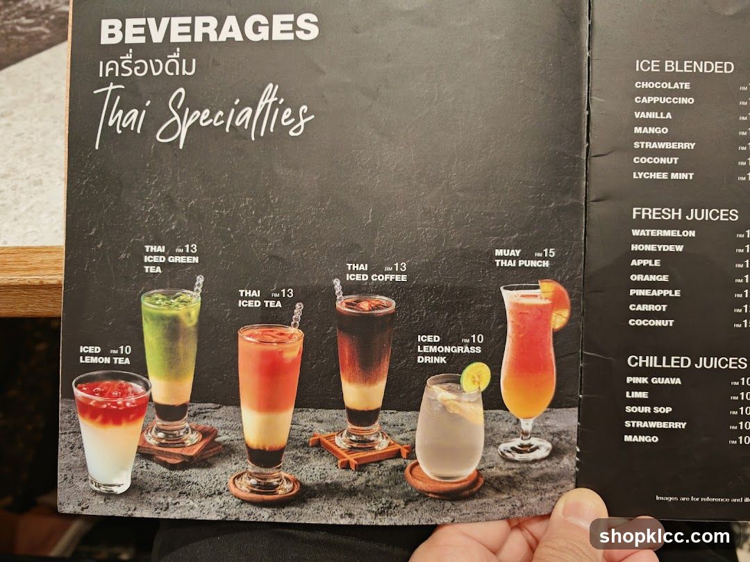 Beverages Thai Specialties
