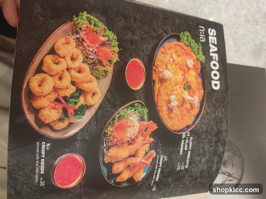 Seafood Menu