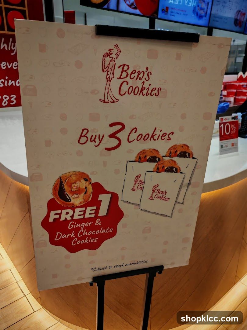 Ben's Cookies Promotion