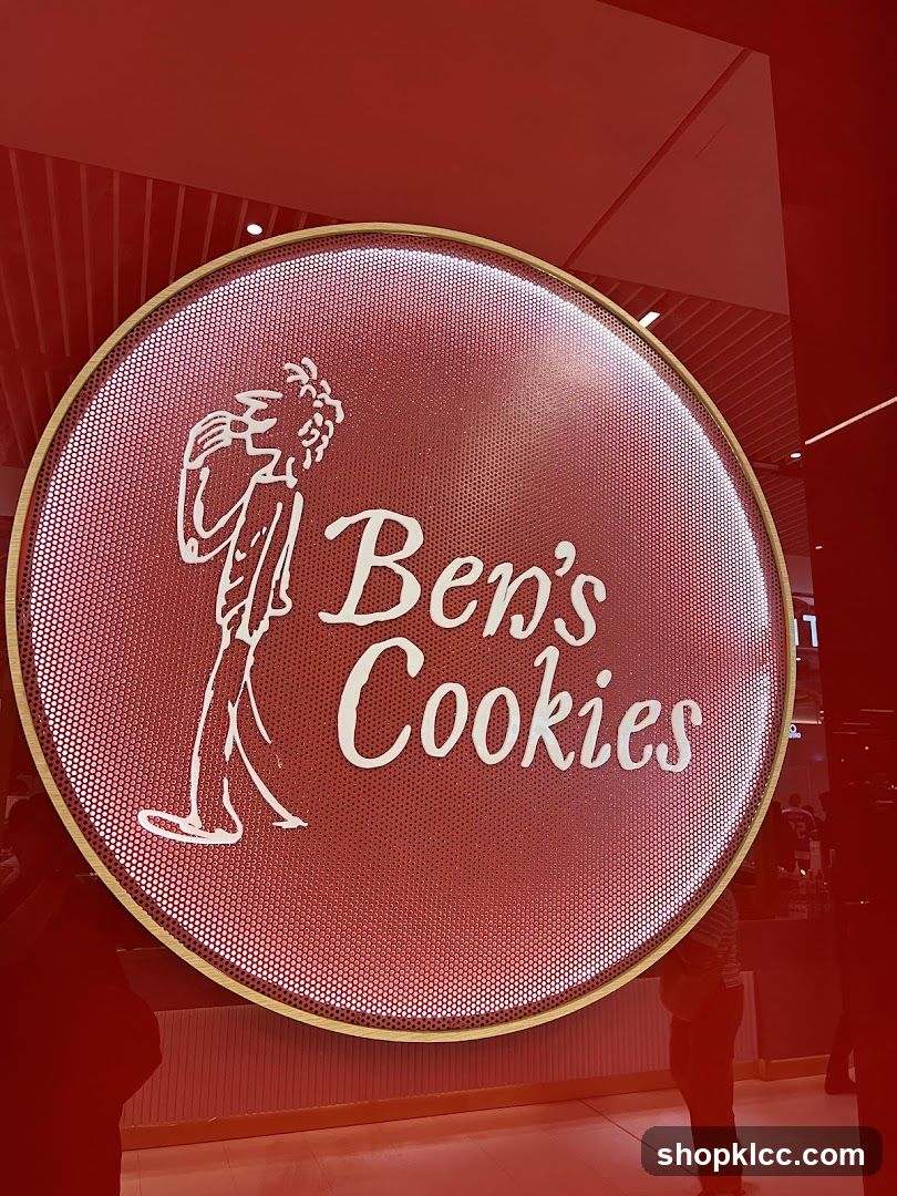 Ben's Cookies Sign