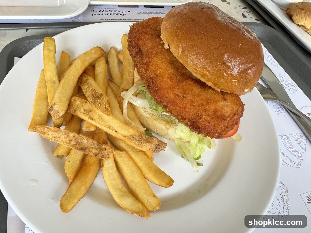 Fish Sandwich and Fries