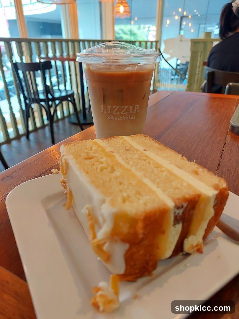 Iced Coffee and Cake Slice