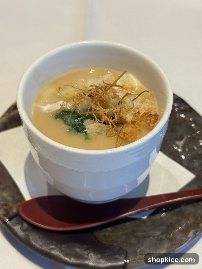 Creamy Soup with Toppings