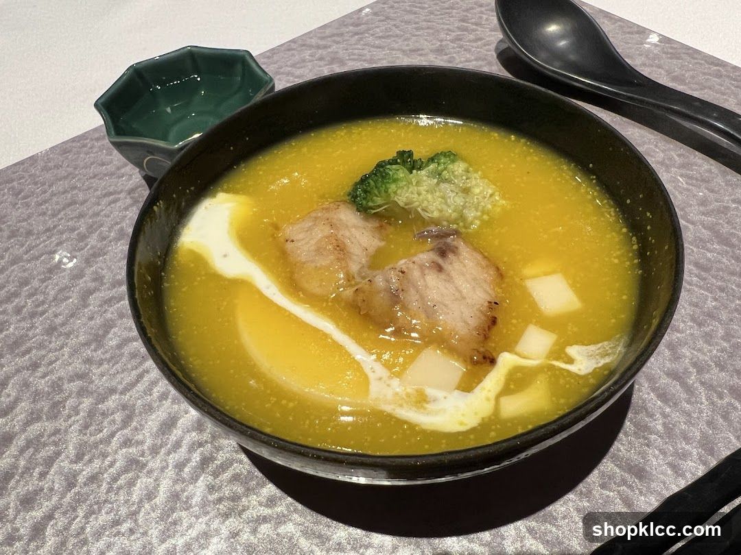 Soup with Meat and Broccoli