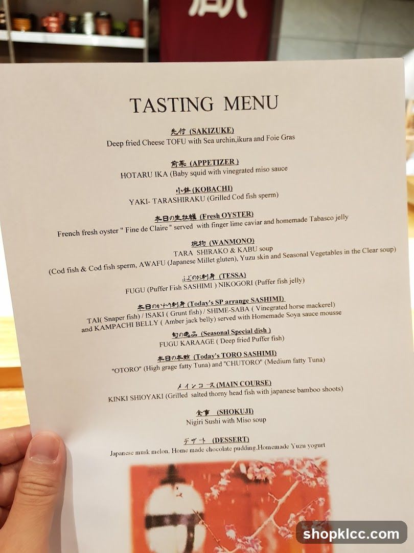 TASTING MENU