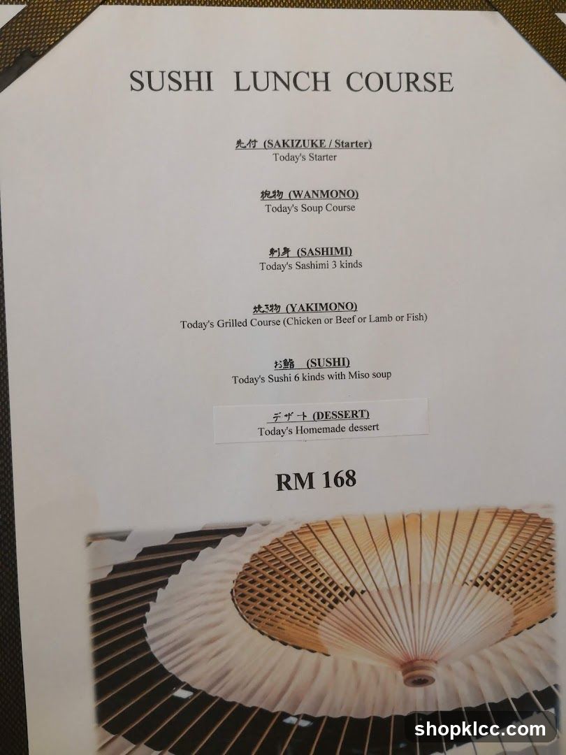 SUSHI LUNCH COURSE