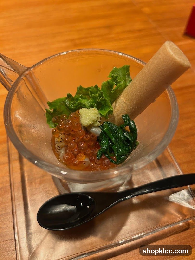 Appetizer with Salmon Roe