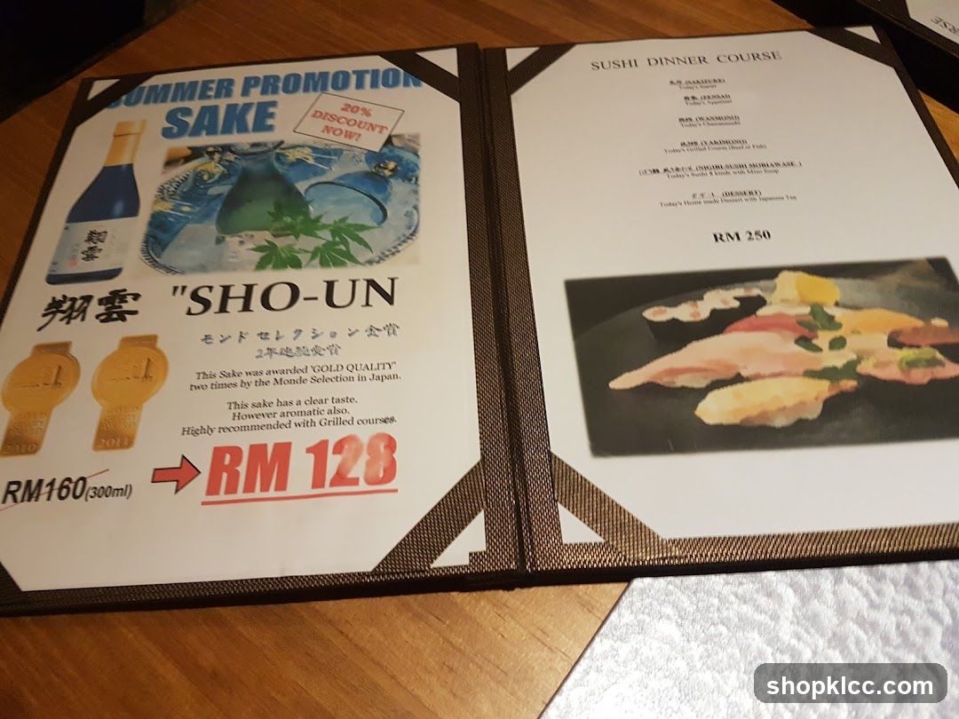 Summer Promotion Sake & Sushi Dinner Course