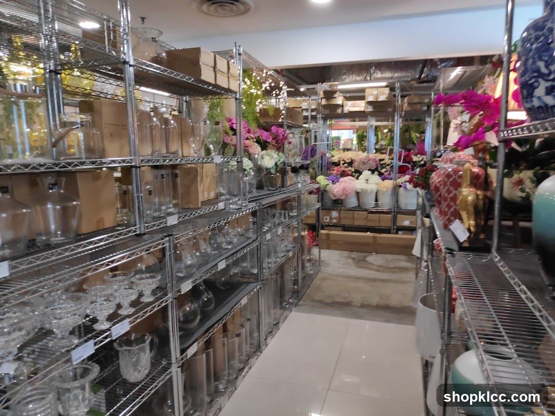 Flower and Vase Shop Interior